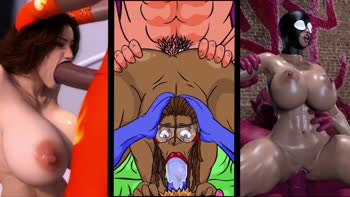 BBC Devastates Naughty Nun and MILF Pussy in 2D Cartoon Romp