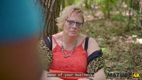 Curious Encounter: Kinky Giantess Diana's Outdoor Adventure with Two Strangers