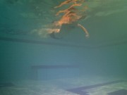 Swimming in clothes underwater