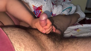 I Jerk Him Fast And He Cum Big Load Before My Husband Come Home,He Want Pussy But Not Today! POV 4K