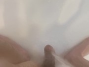 Using The ShowerHead To Cum Handsfree