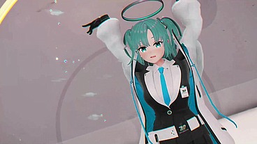 Blue Archive Yuuka Hentai Undress Dance Teddy Bear Playboy Girl Mmd 3D Clear Blue Hair