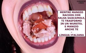 While I Eat Nachos with Guacamole Sauce, I Turn You Into a Frankfurter and I Eat You Too