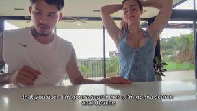 I Give My Boyfriend an Anal Douche and It's My Stepbrother Who Fills My Ass with Cum - Iris Rodriguez &amp; Danner Mendez