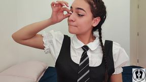 Heavy Make up Transformation CEI Dildo Vibrator Masturbation