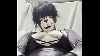 太ったハスキー犬の手コキ
