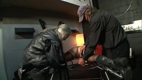 Blonde slut gets fisted and whipped in Germany