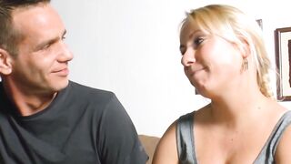 Hot Amateur Threesome - Blonde Girlfriend Shares Her Boyfriend With A Hot Redhead