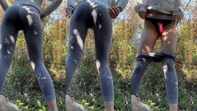 je me deshabille en foret