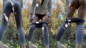 je me deshabille en foret