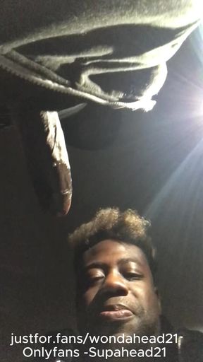 BBC Worship at Night: Risky Public Blowjob &amp; Throat Fuck