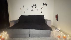 noite dia das bruxas gravei gostoso no pelo na minha sala com a bruxinha loira