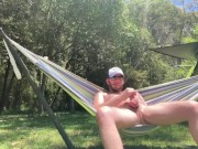 Camping cumshot