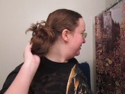 Creating a Side Bun with Long Curly Hair