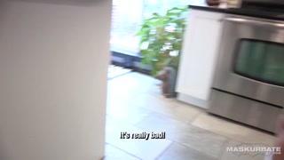 MASKURBATE - Muscle Hunk Brad's BTS New Year Jerk - Slow Mo Huge Uncut Cock Explosion