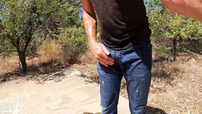 Getting my jeans completely soaked with piss on a hike