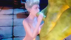Mature Maiden Pleasured by Virile Orc Under Enchanted Moonlit Sky – 3D Fantasy Lust