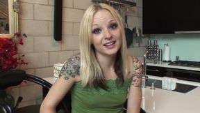 Tattooed blonde gets anally slammed by BBC
