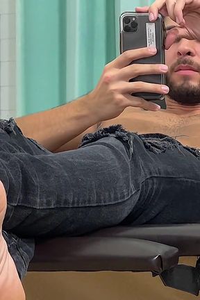 Peaking on Nathaniel's Socks &amp; Feet