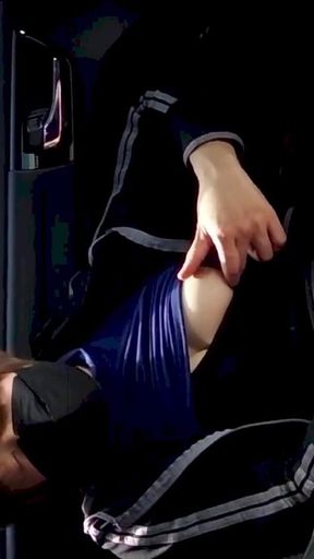 Masturbating in a Car in a Parking Lot in the Middle of the Day