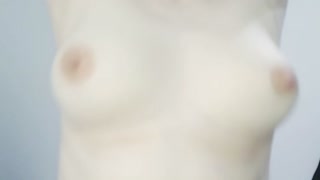 (HD) 3-Minute-long circle jumping pale natural teen boobs. Hard nipples, perfectly round.