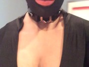 Gudrun's Catsuit (trans, crossdress, transformation, high heels, mask, female mask, spandex)