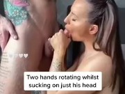 Best Blowjob Techniques from Jess Miller, Naughty Naked Sucking Hard Cock