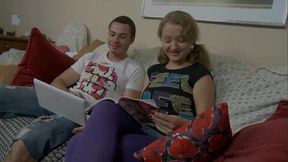 Valery with big natural boobs ride a cock