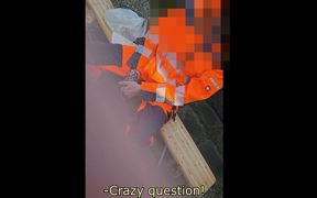 Str8 Apprentice Construction Worker Convinced to Get a Blowjob