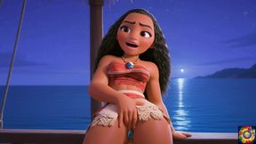 Moana Embracing True Love - AI Animation ASMR
