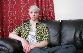 Blonde twink and his boyfriend fuck like crazy in homemade romance