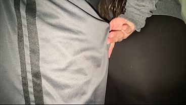 Big-assed Woman Grabs Stranger'_s Dick