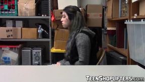 Officer Ryan McLane punishes young thief Amilia Onyx