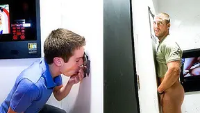 Curious Straight Guy Explores Pleasure as MILF Alexis Fawx Teases Thru Glory Hole –