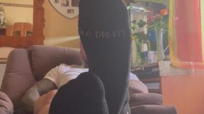 worship my socked feet while I lay back and do nothing like a true king