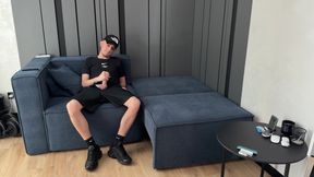 Guy jerked off and CUM in Nike Air Max Plus