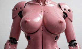 Pink Sex Robot Bouncing Her Tits For You To Cum On It - Close-up - POV -  AI