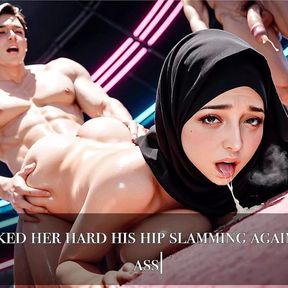 Ai-generated Hijabi Hotwife&#039;s Wild Night - Experience