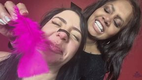 Interracial Big-Noses Super Battle – By Veronica Lins and Thay Flores (Cam: Babi) part 3