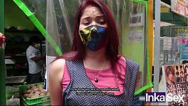 INKA SEX - Katty Sex hermosa Venezolana vende su rica fruta y es follada por un Peruano