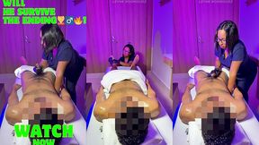 real pov massage happy ending - treating a slim lucky fan
