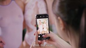 Three Had A Lesbian Threesome And Squirted With Pleasure With Russian Girls, Nancy A And Leah Maus