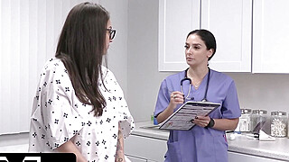Busty Nerd Milks Her Older Doctor’s Fat Cock