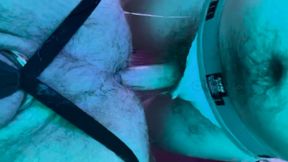 Hairy Cum Dump Jock Strap Bear Cub Gets Bred Raw & Bareback Rough & Hardcore in His Fat Gaping Ass Hole in the Sex Sling
