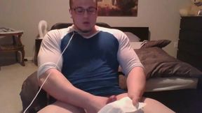 Muscle Nerd Jerk Off & Cum