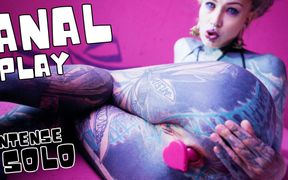 Solo Anal Fisting - Toys and Plugs for Tattoo Girl - Asshole Streching