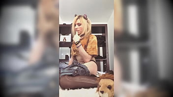 Shy femboy Leo plays sensually plays with himself for you &lt_3