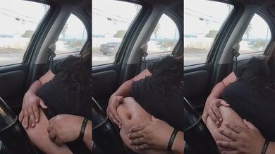 ice melting in my belly button in public in my car