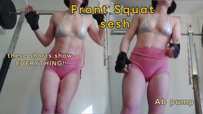 Front squat + flex