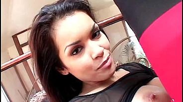 Daisy Marie Swallows Load After Fishnet Blowjob